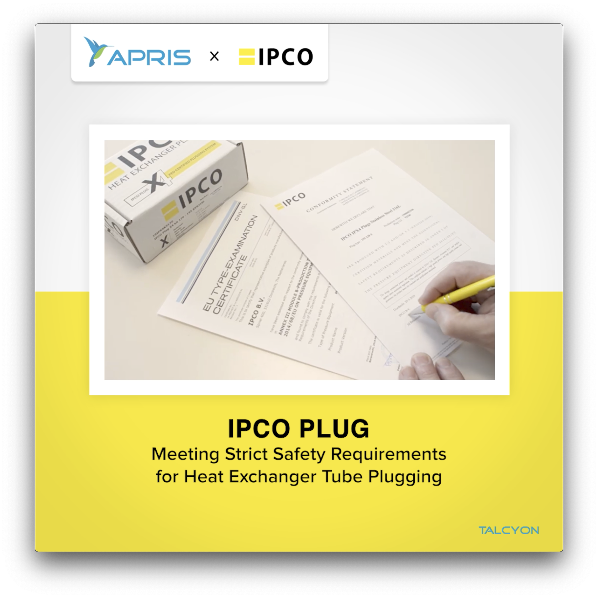 IPCO Plug: Meeting Strict Safety Requirements for Heat Exchanger Tube ...